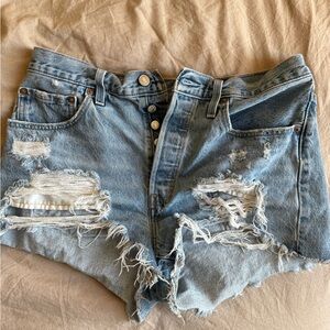 Distressed Denim Women Shorts